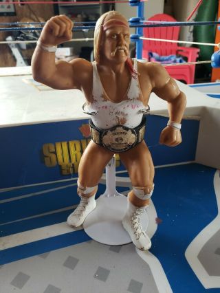 Wwf Hulk Hogan Ljn Figure White Shirt 1988 Wrestling Hulkamania W/ Custom Belt