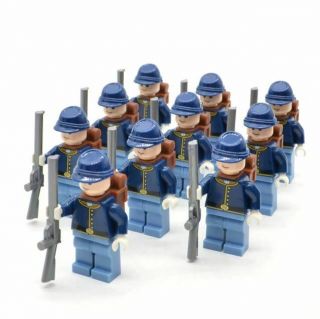 Classic Military Lego Us Army Soldiers Figures With Weapons Building Block