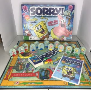 Spongebob Squarepants Sorry Game By Parker Brothers - 2008 Edition - Complete