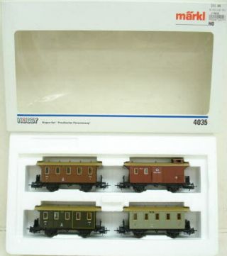 Marklin 4035 Prussian Passenger Train Set Ln/box