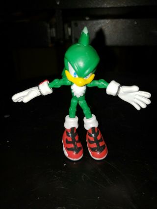 Sonic Hedgehog Jet The Hawk Figure Jazwares 3 Inch Green Articulate Jointed