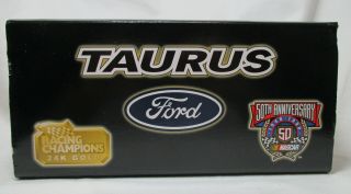Racing Champions Nascar 50th Anniversary 24k Gold Ford Taurus 98,  W/coa