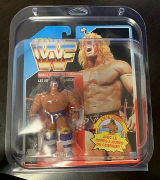 WWF Hasbro Ultimate Warrior Purple Trunks Series 3 French 1992 Wrestling Figure 7
