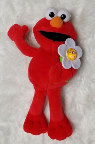 2003 Fisher Price Singing Elmo Loves You With Flower Sings And Lights Up