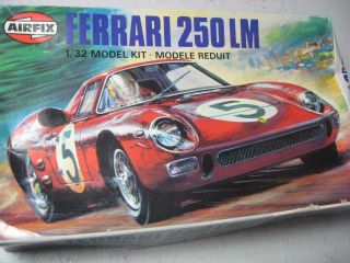 Ferrari 250lm 1/32 Airfix Model Kit Complete But In Poor Box Please See Photos