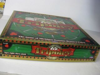 Tripoley 65th Anniversary Edition Game 1997 Cadaco Tray Cards Chips Poker Rummy 2