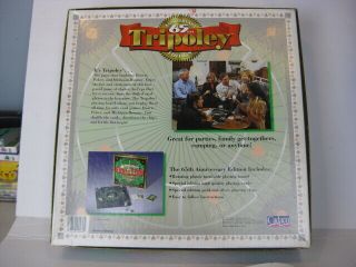 Tripoley 65th Anniversary Edition Game 1997 Cadaco Tray Cards Chips Poker Rummy 6