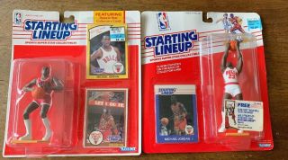 Michael Jordan 1988 And 1990 Starting Lineups Complete Set