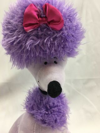 CLEO Purple poodle DOG friend Clifford the Big Red Dog Lovey Plushie Plush 12” 2