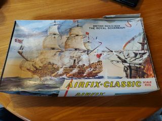 Airfix British Man O War Ship Royal Moat Model Kit Estate Rare Parts