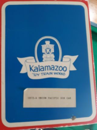 Kalamazoo train Union Pacific Box Car TCA Museum 1990 LGB Couplers (H) 7