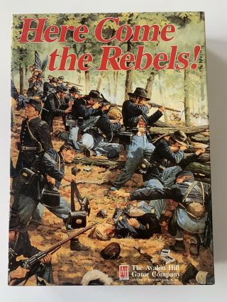 Avalon Hill Acw Here Come The Rebels Box Vg,