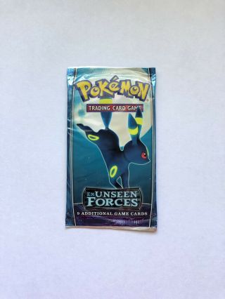 Pokemon Ex Unseen Forces Booster Pack Umbreon Art