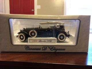 1/18 Scale 1932 Lincoln Kb By Motor City Classics A Concours D Elegance
