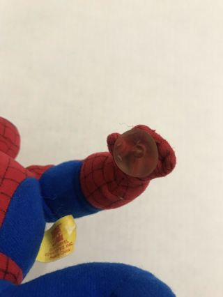 Rare Vintage 1994 Spider - Man Animated Series Plush Figure Toy Biz Poseable 5