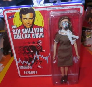 Action Figure Retro Doll Bif Bang Pow The Six Million Dollar Man Fembot