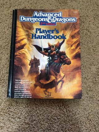 Players Handbook - 2nd Edition Advanced Dungeons And Dragons Ad&d D&d Tsr 2101