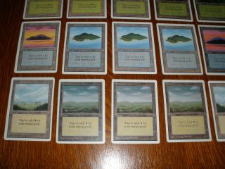 MTG Magic Unlimited Basic Lands x28 (Island,  Swamp,  Forest,  Mountain, . ) LP Ave 4