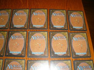 MTG Magic Unlimited Basic Lands x28 (Island,  Swamp,  Forest,  Mountain, . ) LP Ave 8