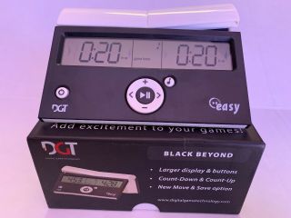 Dgt Easy Timer Digital Chess Clock - Black Beyond