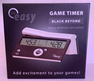 DGT Easy Timer Digital Chess Clock - Black Beyond 2