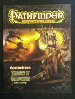 Pathfinder Adventure Path " Carrion Crown " 6 Of 6,  Shadows Of Gallowspire Vf,