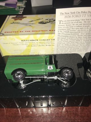 Matchbox Collectibles 1926 Ford Tt Van 1/43 The York City Police Department