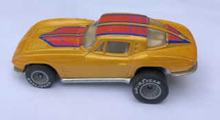 Hot Wheels Real Riders 63 Split Window Corvette Hi - Raker Gold/orange Stripe