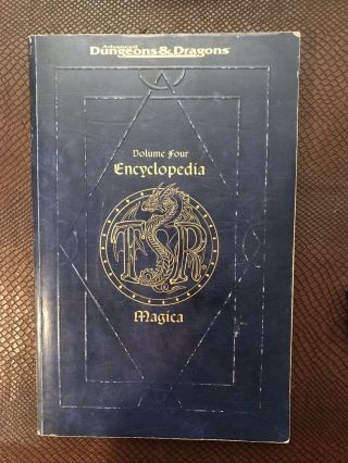 Advanced Dungeons & Dragons: Encyclopedia Magica Vol.  4 - Index (softcover,  1994)