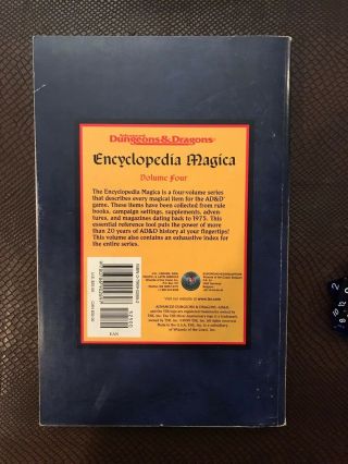 Advanced Dungeons & Dragons: Encyclopedia Magica Vol.  4 - Index (Softcover,  1994) 2
