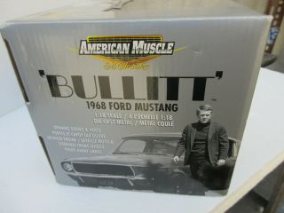 American Muscle 1/18th Scale Die Cast 1968 Ford Mustang " Bullet " Car