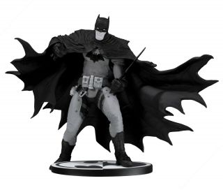 Dc Collectibles Black And White Batman Statue By Rafael Grampa - Authentic