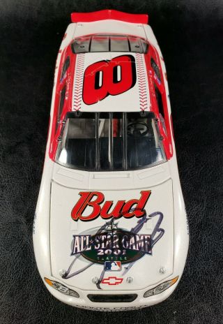 DALE EARNHARDT JR 8 AUTOGRAPHED BUD/MLB ALL STAR GAME 2001 MONTE CARLO 1:24 2