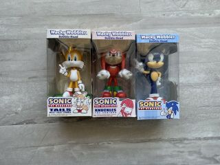Sonic The Hedgehog,  Tails,  And Knuckles Funko Figures