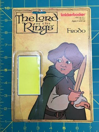 1979 Knickerbocker Lord Of The Rings Lotr Frodo Card Back Vintage