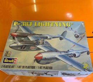 1/48 Revell Monogram P - 38l Lockheed Lightning Plastic Scale Model Kit P - 38 P - 38j