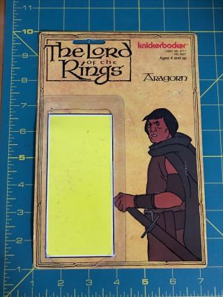 1979 Knickerbocker Lord Of The Rings Lotr Aragorn Card Back Vintage