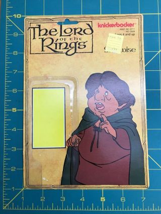 1979 Knickerbocker Lord Of The Rings Lotr Samwise Card Back Vintage