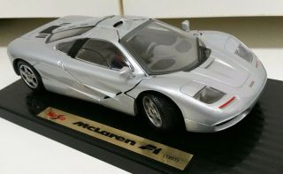 Maisto Special Edition 1993 Mclaren F1 Silver - Scale 1:18