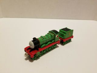 Thomas & Friends Take Along N Play Henry & Tender Diecast Train Engine - Euc