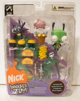 Invader Zim - Doggy Disguise Gir Figure - Series Two Of Doom Palisades Toys