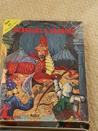 Dungeons And Dragons Basic Set Tsr Unpunched Components