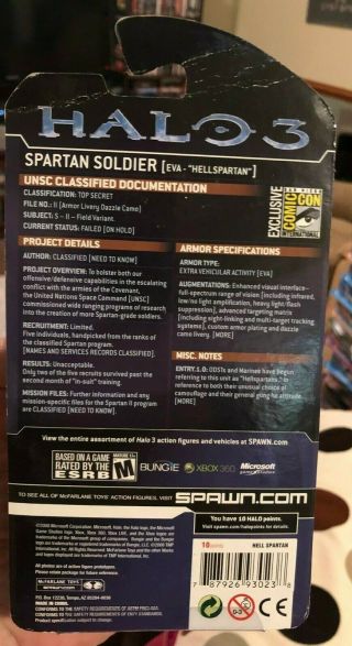 Halo McFarlane Hellspawn spawn figure spartan 2