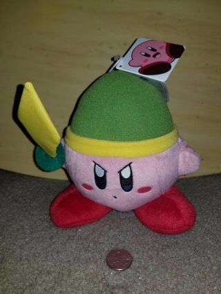 Kirby Knight With Helmet And Sword 7 " Plush Figure Nwt Little Buddy Hal Nintendo
