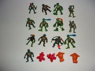 Tmnt Teenage Mutant Ninja Turtles Micro Mini Figures Playmates Figure S/h