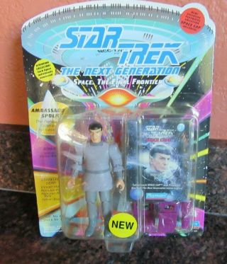 Ambassador Spock Star Trek The Next Generation Action Figure Space Cap