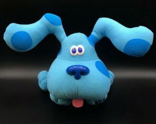 Tyco 1997 Blue Clues Plush Dog Poseable Ears 8.  5 " Tall