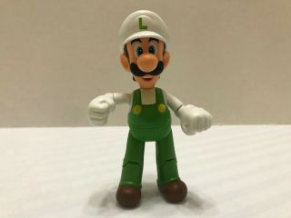 World Of Nintendo Fire Luigi Mario Bros.  Action Figure Series 1 - 4 Jakks