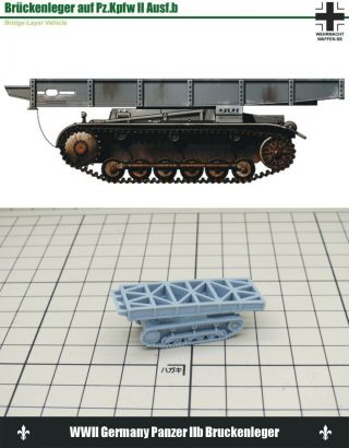1/144 Resin Kits Wwii German Panzer Iib Bruckenleger