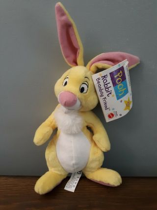 7 " Winnie Pooh Rabbit Beanbag Friend Plush Mattel Arco Toys Disney Stuffed Toy